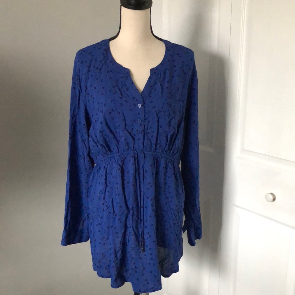 OH BABY By Motherhood Half Buttons Long Sleeves Blouse | L